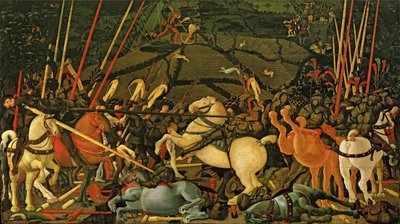 La bataille de San Romano en 1432, vers 1456 - Paolo Uccello